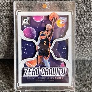 Custom 3D Shadowbox Floater-  Zero Gravity Shai Gilgeous-Alexander #2 Thunder